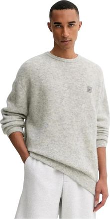 American Vintage Vito Sweater - Heren - Ronde hals truien - Grijs - S - Wol - Truien & Vesten