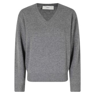 Dunst Su&eacute;ter de cachemir con cuello en V - Knitwear - Mujer - Gris - XS