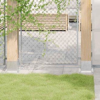 Berkfield Home Post Bases Square 12 pcs Silver 141x141 mm Galvanised Steel