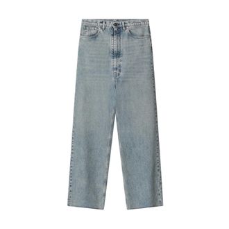 Maison Margiela Straight Jeans, female, Blue, Size: W27 Wide-Leg Jeans