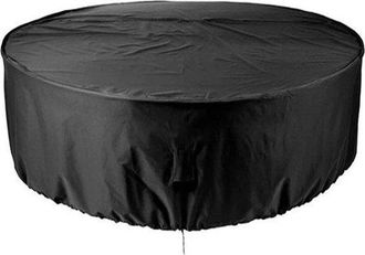 OEM Funda Redonda Para Muebles De Jard&iacute;n - Funda Para Mesa De Patio - Protege Tus Muebles - Material Oxford Impermeable - 230x110cm - Negro