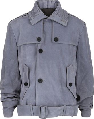 Ferragamo Suede Moto Jacket