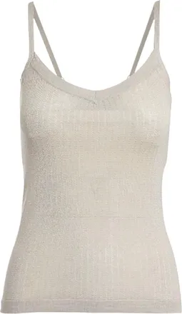 Minnie Rose Womens Fine Silk/cashmere Tank In Oatmeal