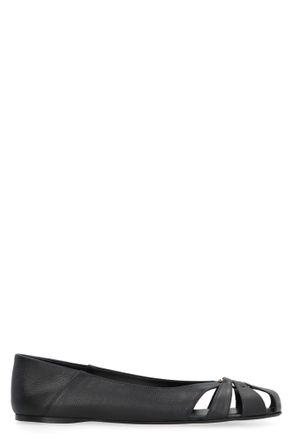 Ferragamo Leather Ballet Flats