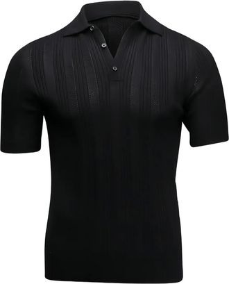 Isaia Polo nera - Nero