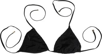 Dolce & Gabbana Badpak Top met bloemenprint - Dames - Bikinis - Zwart - S - Badmode