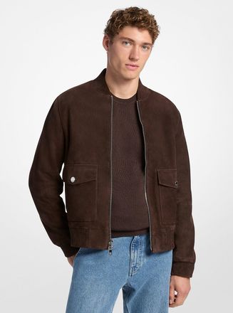 Michael Kors Suede Bomber Jacket