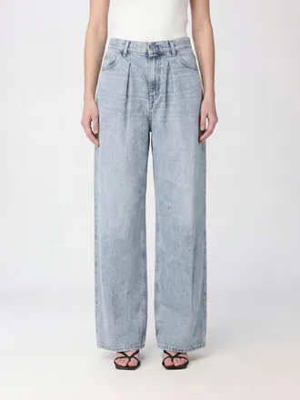 Haikure Jeans Candy a gamba larga in denim di cotone