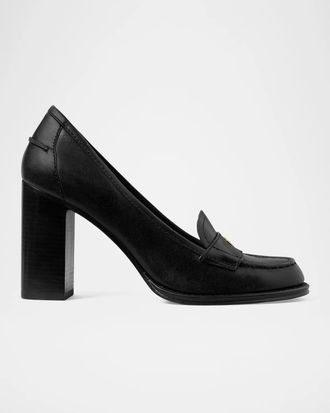 Tory Burch 85mm Vintage Heeled Leather Loafers