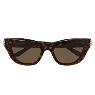 Balenciaga Sunglasses, female, Brown, Size: 54 MM Bb0430S Cat-eye Sunglasses
