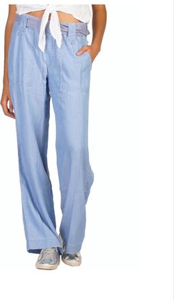 Elan Tie Belt Pant In Denim
