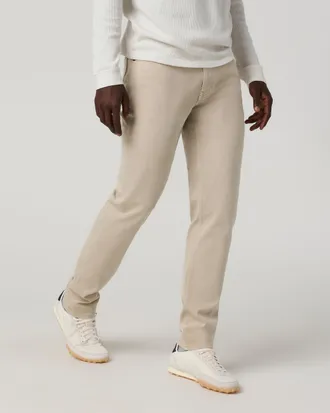 Vuori Clothing Benton Stretch Twill Pants Athletic Slim Fit 30 | Limestone | 28