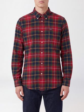 Barbour Camicia slim fit a quadri in cotone con collo button-down