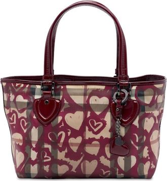 Burberry Pre-owned Burberry House Check Coated Canvas Hearts Gracie Tote Ladies TYM4AS37FNDZRQZW