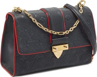 Louis Vuitton Borsa a spalla Saint Sulpice PM in pelle Empreinte 2017 - Blu