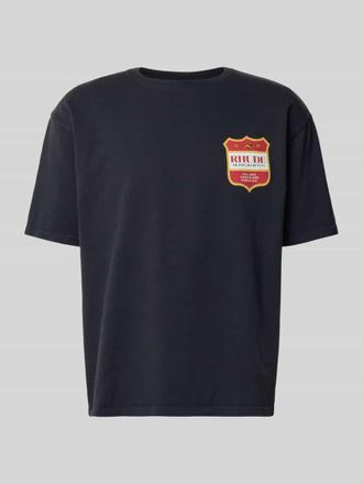 Rhude Relaxed Fit T-Shirt mit Logo-Print in Black, Gr&ouml;&szlig;e XL