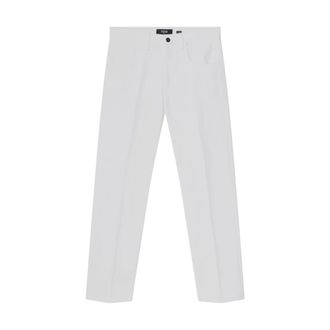 Fendi Selleria Straight-Leg Jeans - Heren - Jeans - Wit - Maat: W31 Katoen