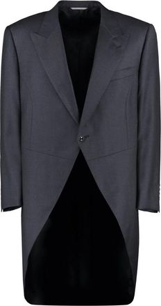 Canali Wollen Redingote - Heren - Mantel - Grijs - 4XL - Wol - Jassen