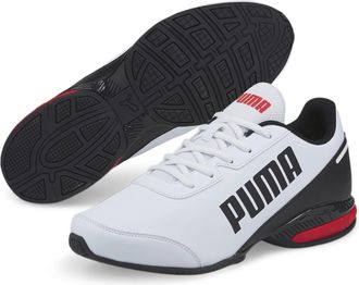 Puma Sneaker PUMA EQUATE SL, Gr. 42,5, puma wei&szlig;, puma schwarz, high risk rot, Synthetik, Schuhe Sneaker