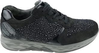Gabor Walking Sneaker - Dames - Sneakers - Zwart - 37 EU - Leer - Schoenen