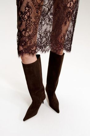H&M Knee-high Boots in Darker Brown at Nordstrom, Size 10