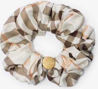 Burberry Silk Scrunchie With Check