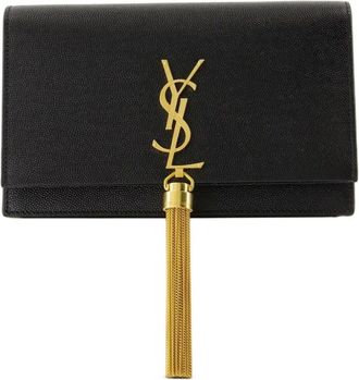 Saint Laurent Kate crossbodytas met kwastje - Zwart
