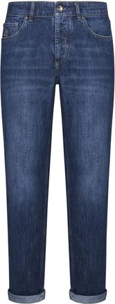 Brunello Cucinelli Logo Embroidery Jeans
