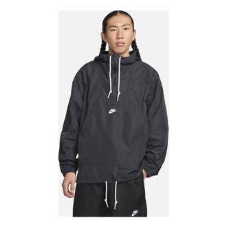 Nike Club Marina Anorak Asia Sizing Black White FN3893-010