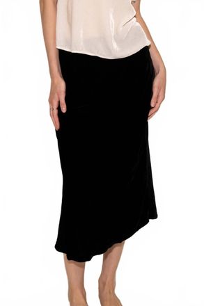 Starkx Farah Velvet Skirt In Black