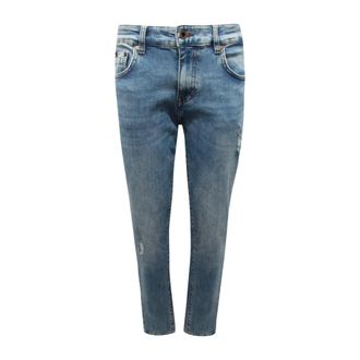 Gas Slim-fit Jeans, male, Blue, Size: W33 Sax Skinny Trousers