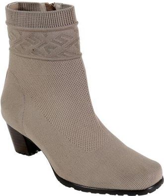 David Tate Kalista Water Resistant Knit Bootie in Taupe at Nordstrom, Size 10.5