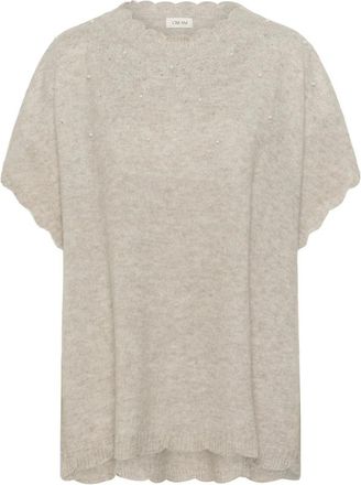 Cream Ronde hals knitwear - Dames - Ronde hals truien - Beige - ONE Size - Truien & Vesten