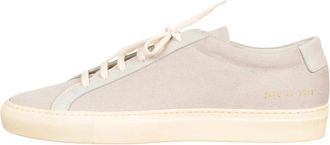 Common Projects Schoenen, Heren, Grijs, 40 EU, Italiaanse leren sneakers met gouden code