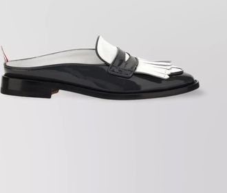 Thom Browne leather varsity penny loafers