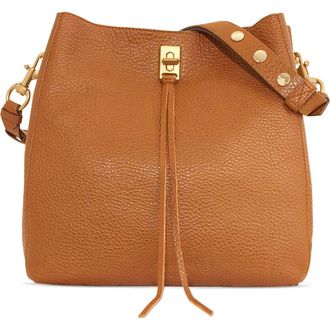 Rebecca Minkoff Darren Leather Shoulder Bag in Caramello at Nordstrom