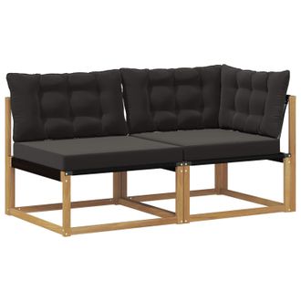 vidaXL Unidades De Sof&aacute; Seccional Con Coj&iacute;n Blanco 162,5 X 83 X 73 Cm Vidaxl