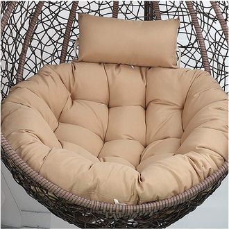 Gabrielle Gabrielle - Coj&iacute;n De Repuesto Para Silla Colgante Con Reposacabezas, Color Liso, Para Exterior E Interior, Grueso Y Grande (silla No Incluida)