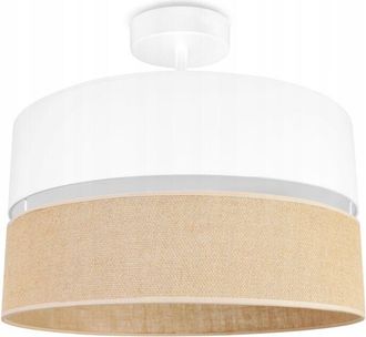 OEM L&aacute;mpara De Techo, Pantalla De Yute, 40 Cm, Blanca