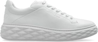 Jimmy Choo London Diamond Maxi M II Platform Trainers - Heren - Sneakers - Wit - 43 1/2 EU - Leer - Schoenen