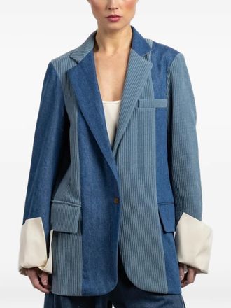 JEJIA Birkin corduroy panelled jacket - Blauw