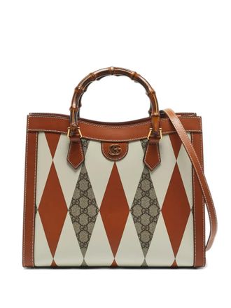 Gucci Diana bamboo handle tote - women - Canvas/Leather - One Size - Brown