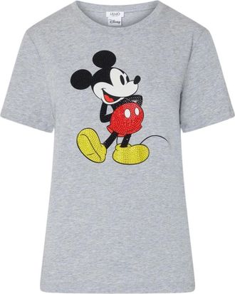 Liu Jo Miss Mouse T-shirt - Dames - Tops - Grijs - Maat: S Katoen