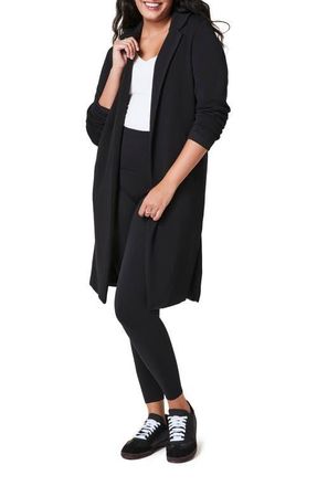 Spanx AirEssentials Long Open Front Jacket in Very Black at Nordstrom, Size X-Large