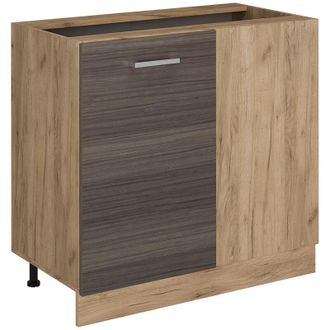Vicco Mobile ad angolo cucina R-Line, Grigio nobile, 86 cm senza piano di lavoro Vicco