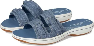 Clarks Breeze Piper Womens Shoes Dark Denim Synthetic : 12 B - Medium