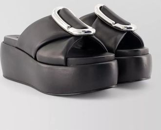 Marc Jacobs leather platform mules