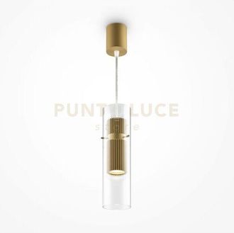 Maytoni Sospensione dynamics armatura oro con 1 diffusore in vetro