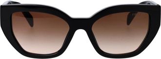 Prada Stijlvolle zonnebril voor zonnige dagen - Dames - Accessoires - Zwart - Maat: 53 MM