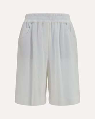 Brunello Cucinelli Cotton piqu&eacute; Shorts Female 42